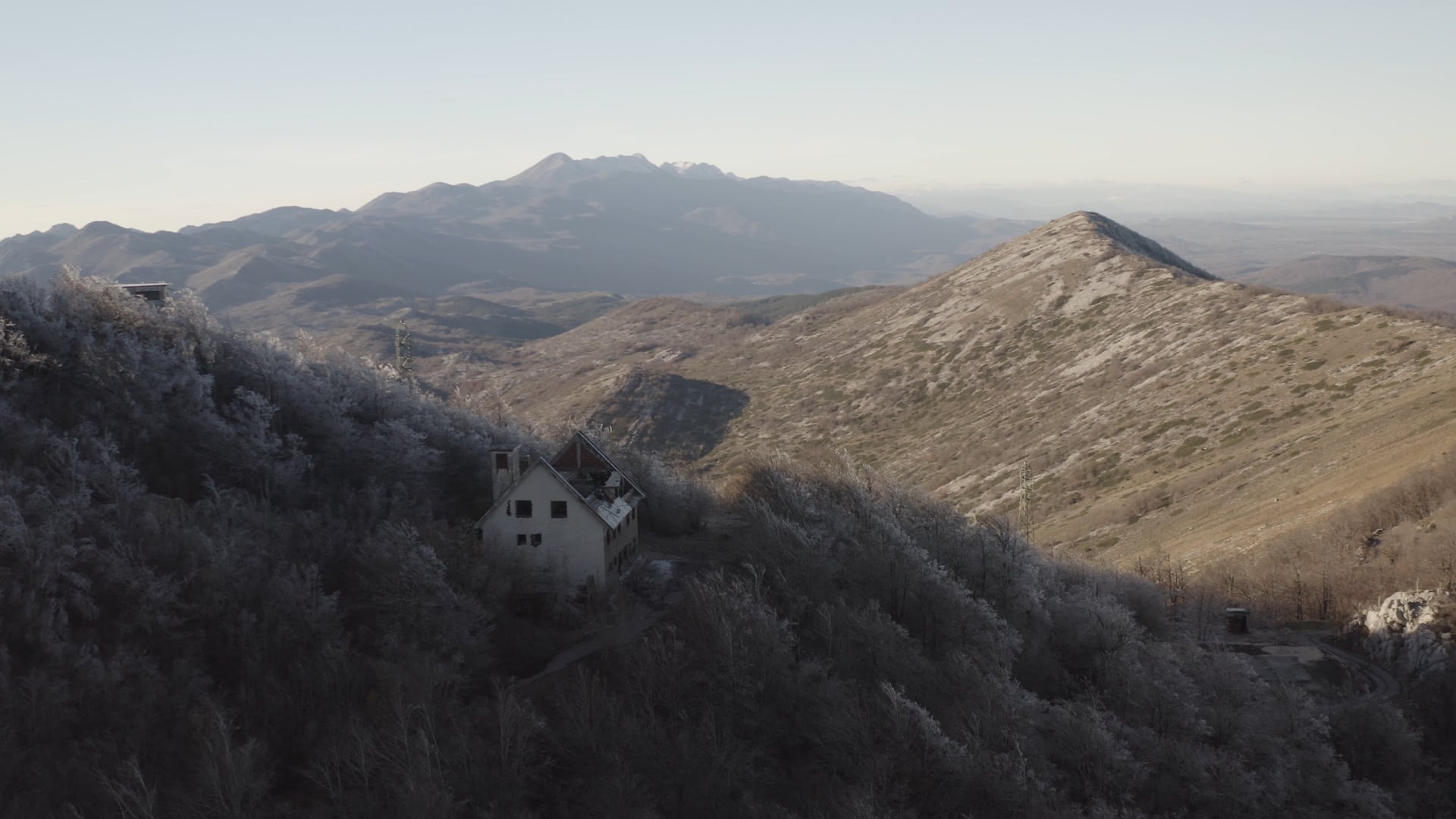 Ruined house on the top of the mountain