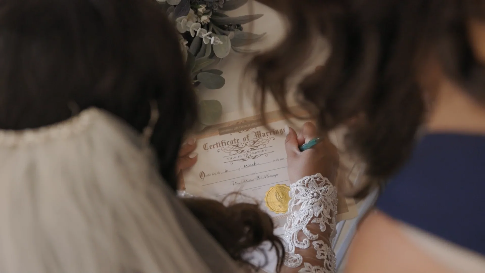 Amara & Jamie Certificate Signing on Vimeo
