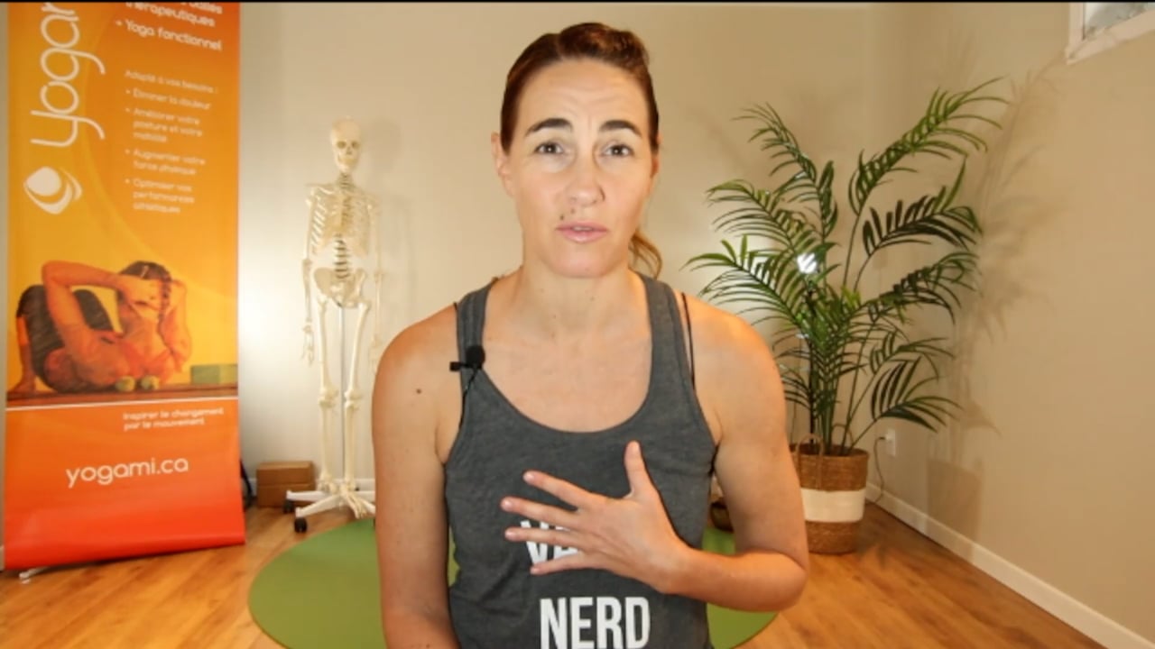 Jour 3. Yoga Balles anti-stress (nerf vague) avec Mireille Martel (20 min)
