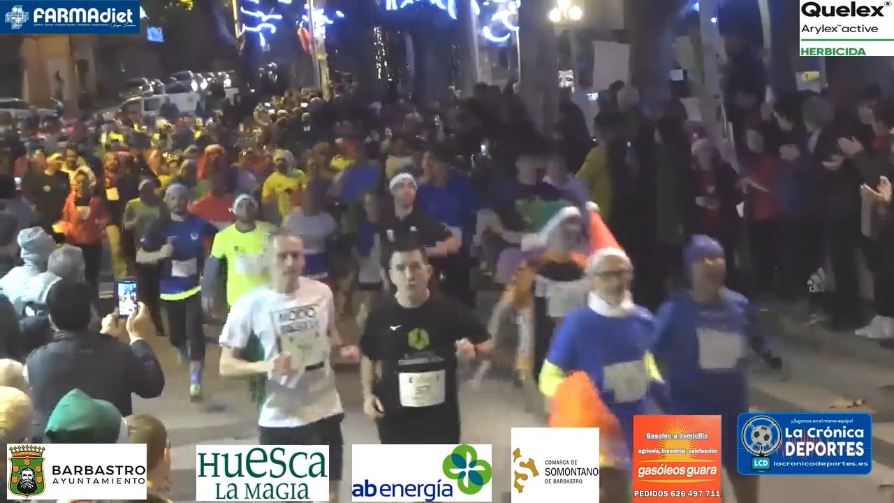LA CARRERA (44 Edición de la San Silvestre en Barbastro, Memorial Rubén González) 31.12.2022