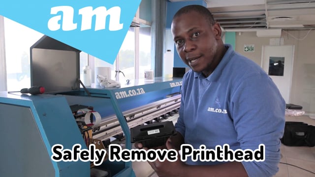 How to Safely Remove Printhead for Long Holiday or Transportation Demonstrated on FastCOLOUR XP600