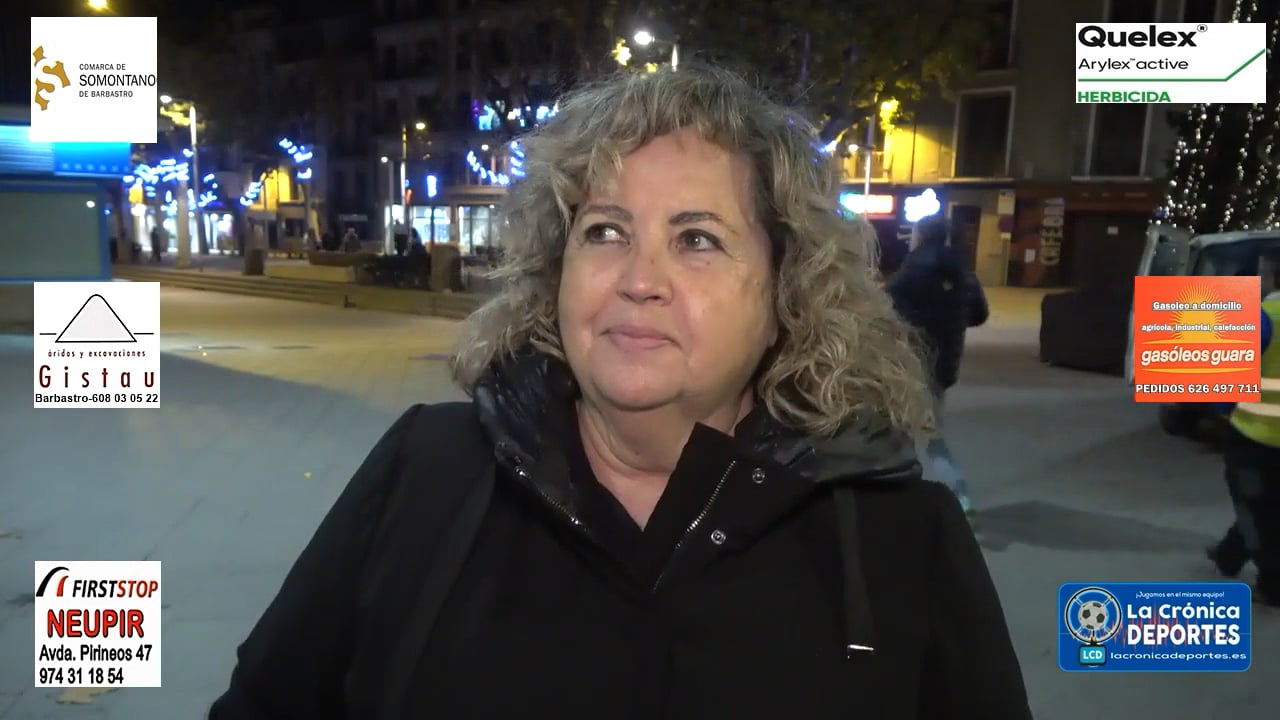 MARÍA MORERA (Vicepresidenta Comarca de Somontano) 44 Edición de la San Silvestre en Barbastro, Memorial Rubén González 31.12.2022