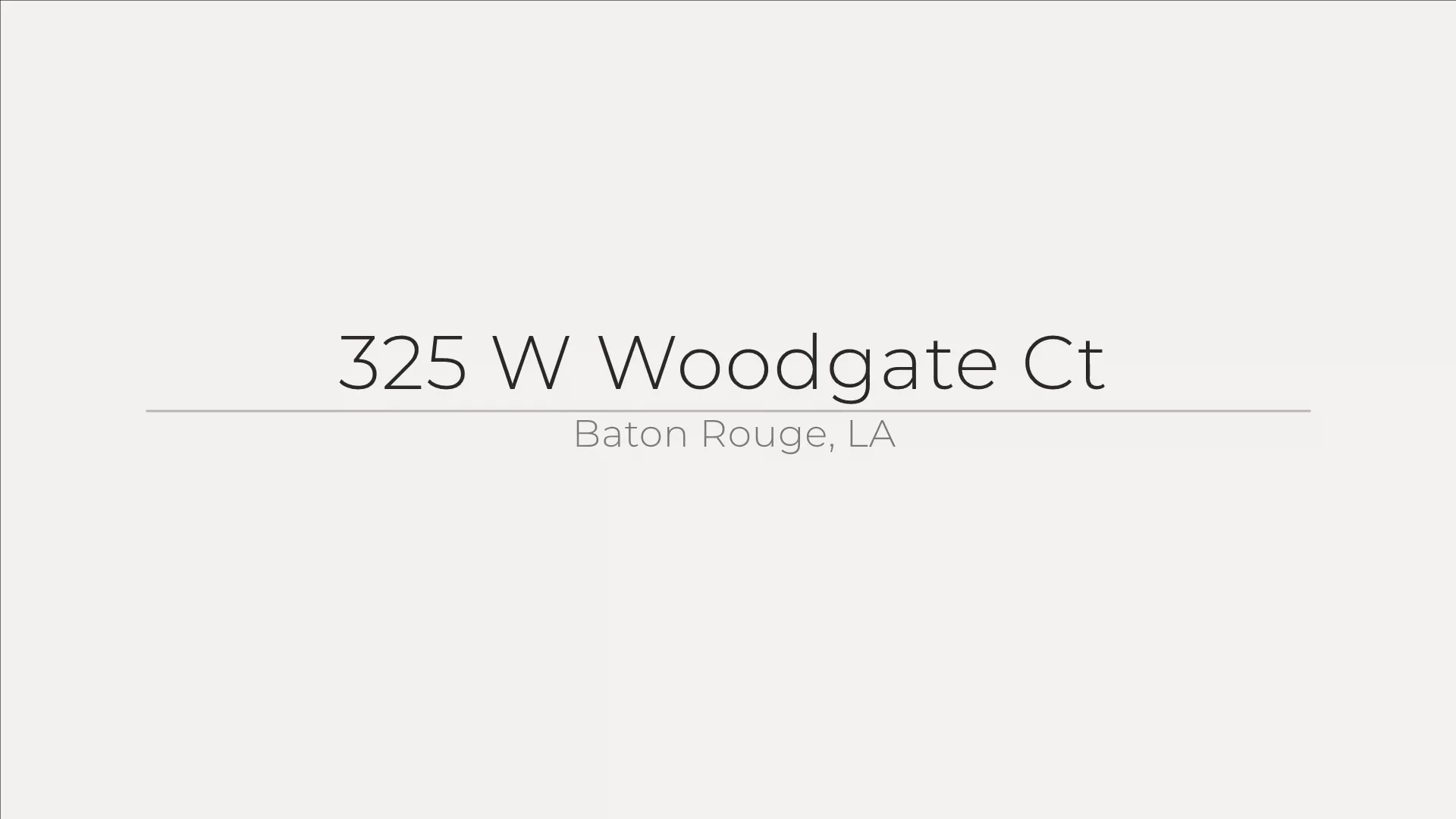325 W Woodgate Ct, Baton Rouge, LA on Vimeo