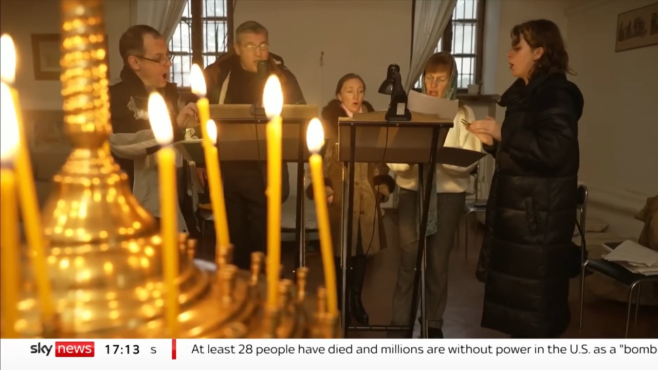 War in Ukraine 2022 - Kyiv - 25th December. Ukrainians ditch Russian traditions and celebrate Christmas with the West