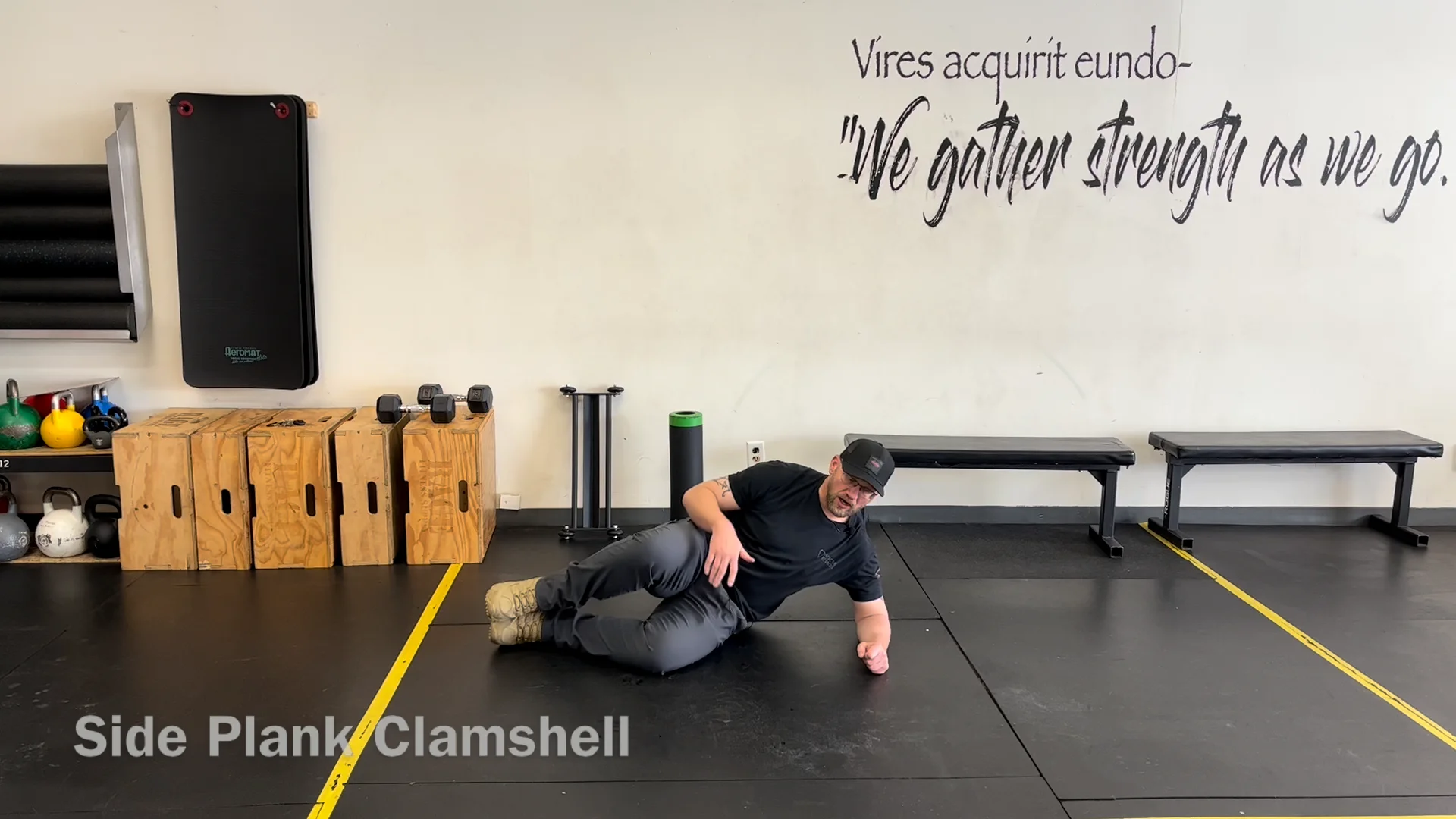 Side plank clamshell discount exercise