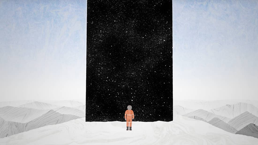 Made this animated music video by first creating vector landscapes in Illustrator, bringing those landscapes into AE and making them 3D, track-matte-ing each layer with paper textures we shot. Added fx to Made this animated music video by first creating vector landscapes in Illustrator, bringing those landscapes into AE and making them 3D, track-matte-ing each layer with paper textures we shot. Added fx to