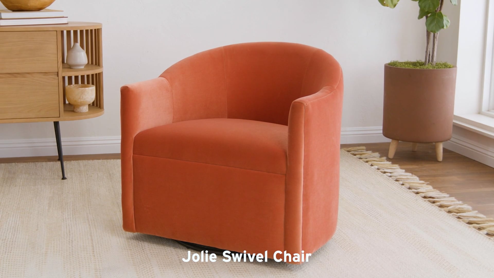 Jolie Swivel Chair PDP - Joybird
