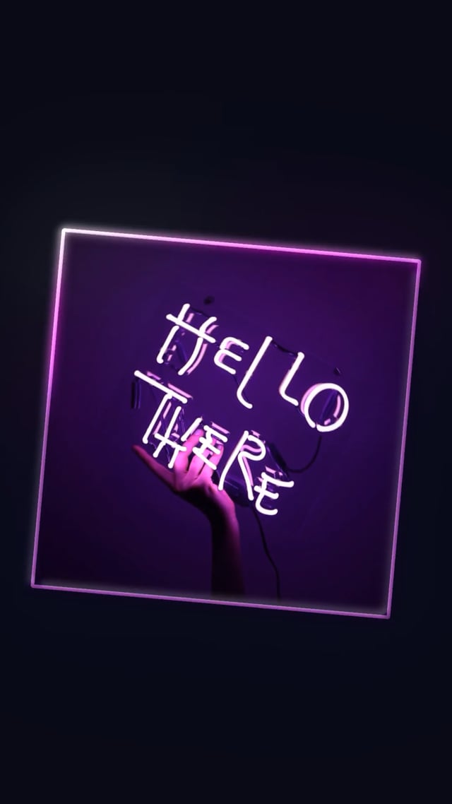 Neon Text Animated Story