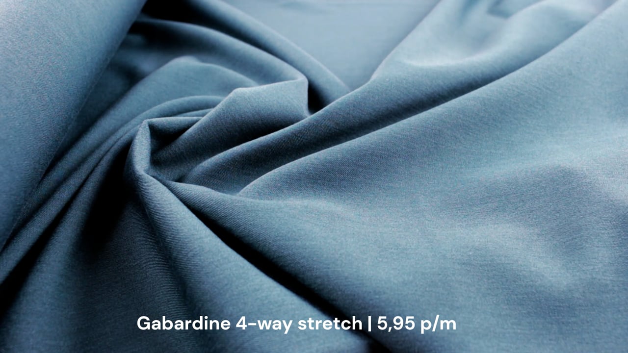 Gabardine 4-way stretch | 5,95 p/m | Driessen stoffen