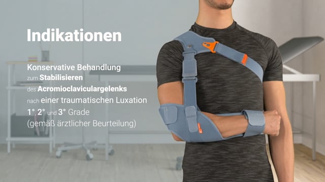 Acromion 2.0 - Orthese bei Luxation des Acromioclaviculargelenks