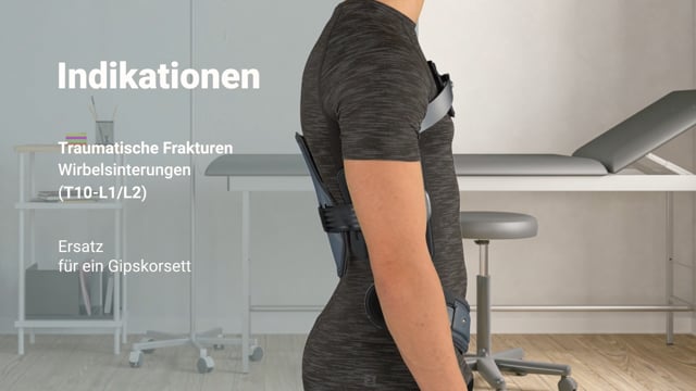 e-STAB - 3-Punkt-Hyperextensions-Orthese