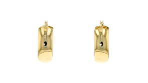 18kt Yellow Gold Over Sterling Silver Wide Hoop Earrings. 1