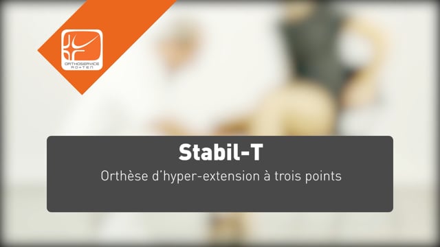 Stabil-T - Orthèse d’hyperextension à 3 points