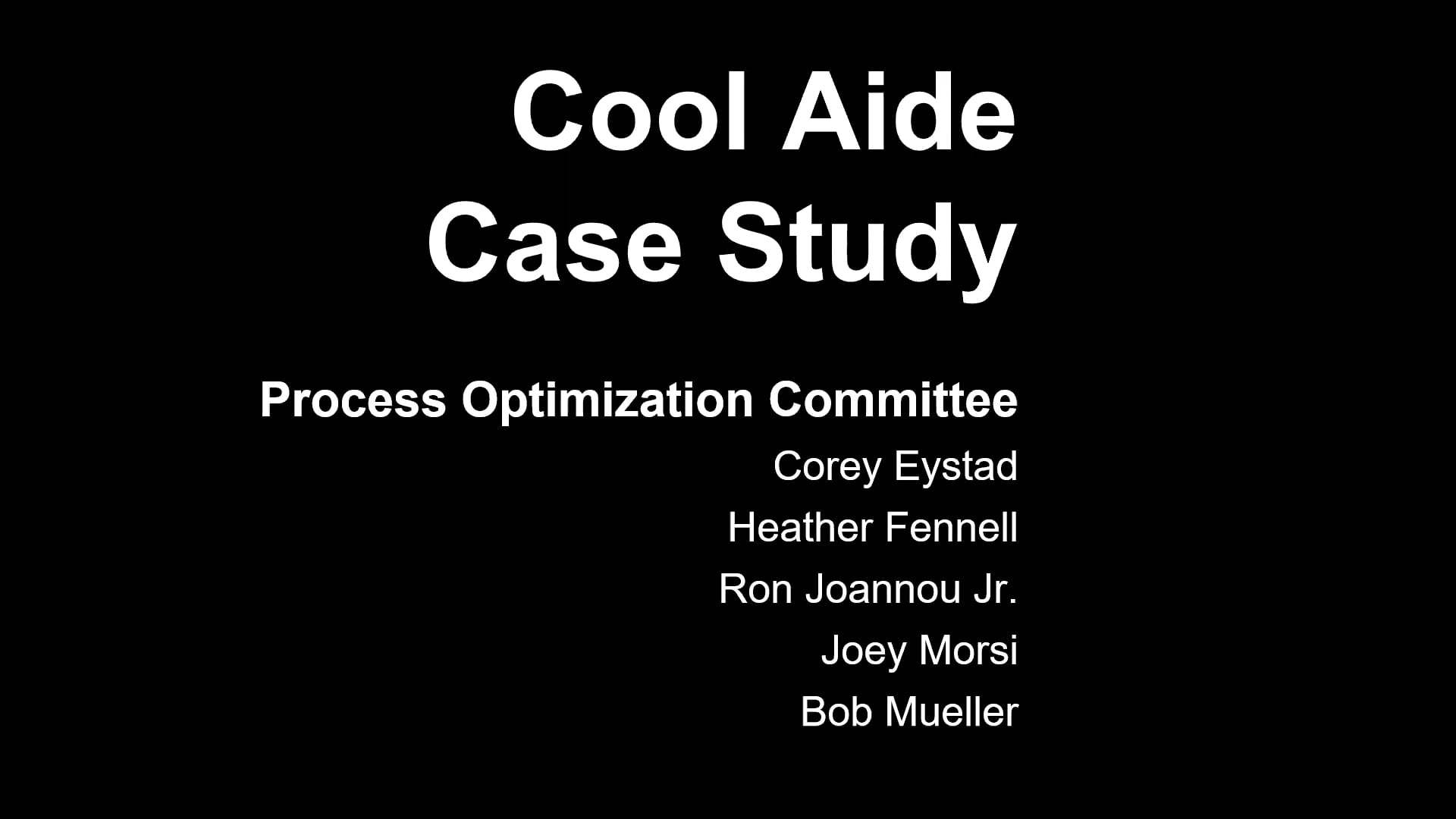 Cool Aide Case Study | Videos & Movies on Vimeo