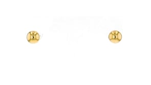 Italian 6mm 18kt Yellow Gold Ball Stud Earrings