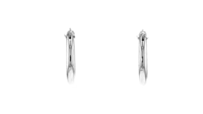 Italian Sterling Silver Hoop Earrings. 1 18