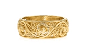 18kt Gold Over Sterling Scrollwork Ring