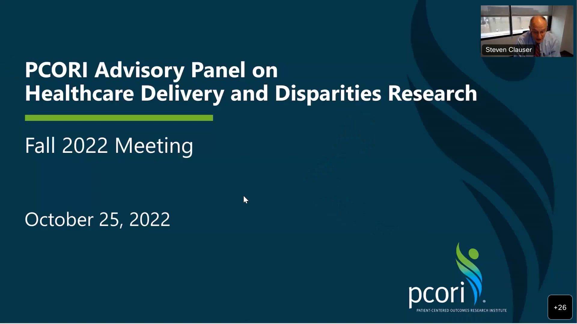 PCORI Advisory Panel on Healthcare Delivery and Disparities Research ...