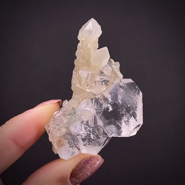 Fluorite on Quartz