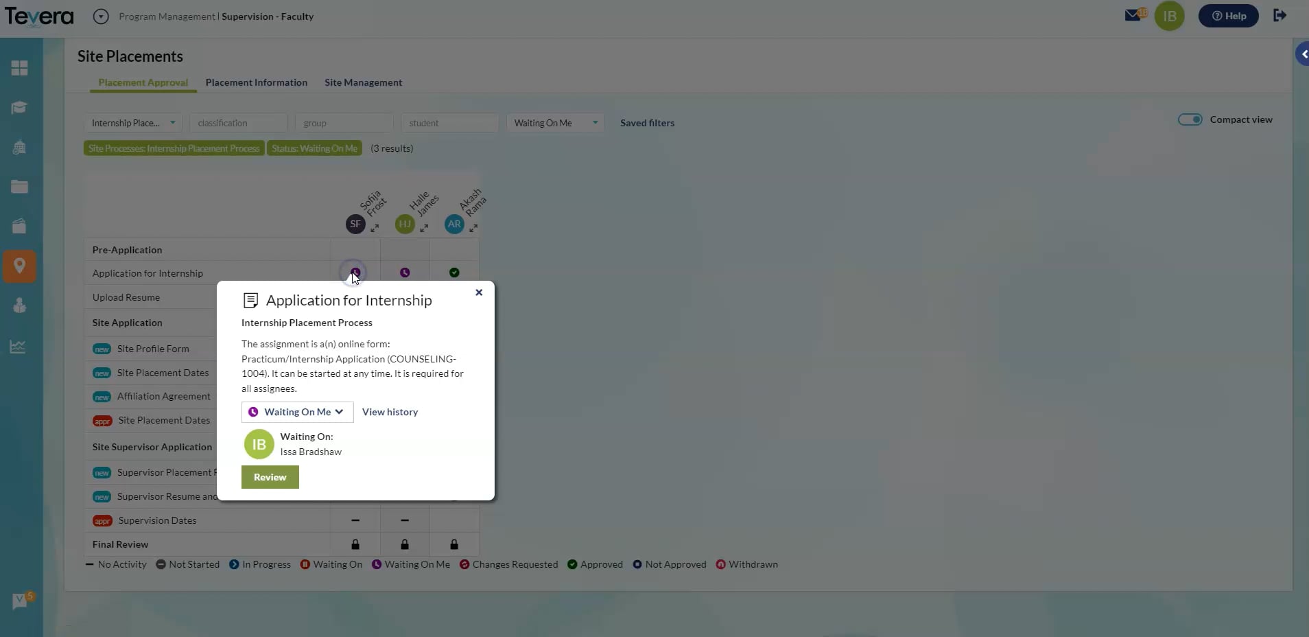 Review Carousel Placement Approval Grid on Vimeo