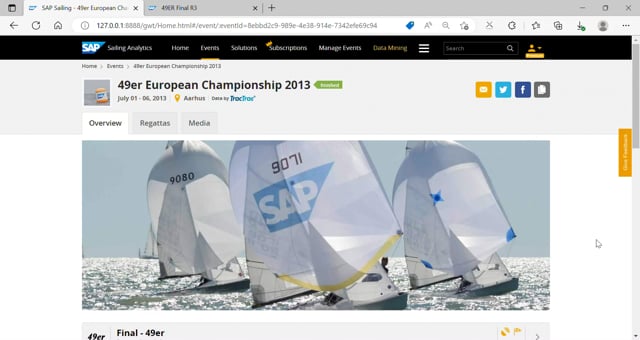 tracking race player