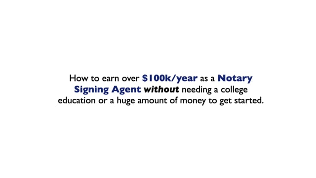 Become a Notary Signing Agent - NotaryTrainingSchool.com