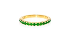 50 ct. t.w. Emerald Ring in 18kt Gold Over Sterling