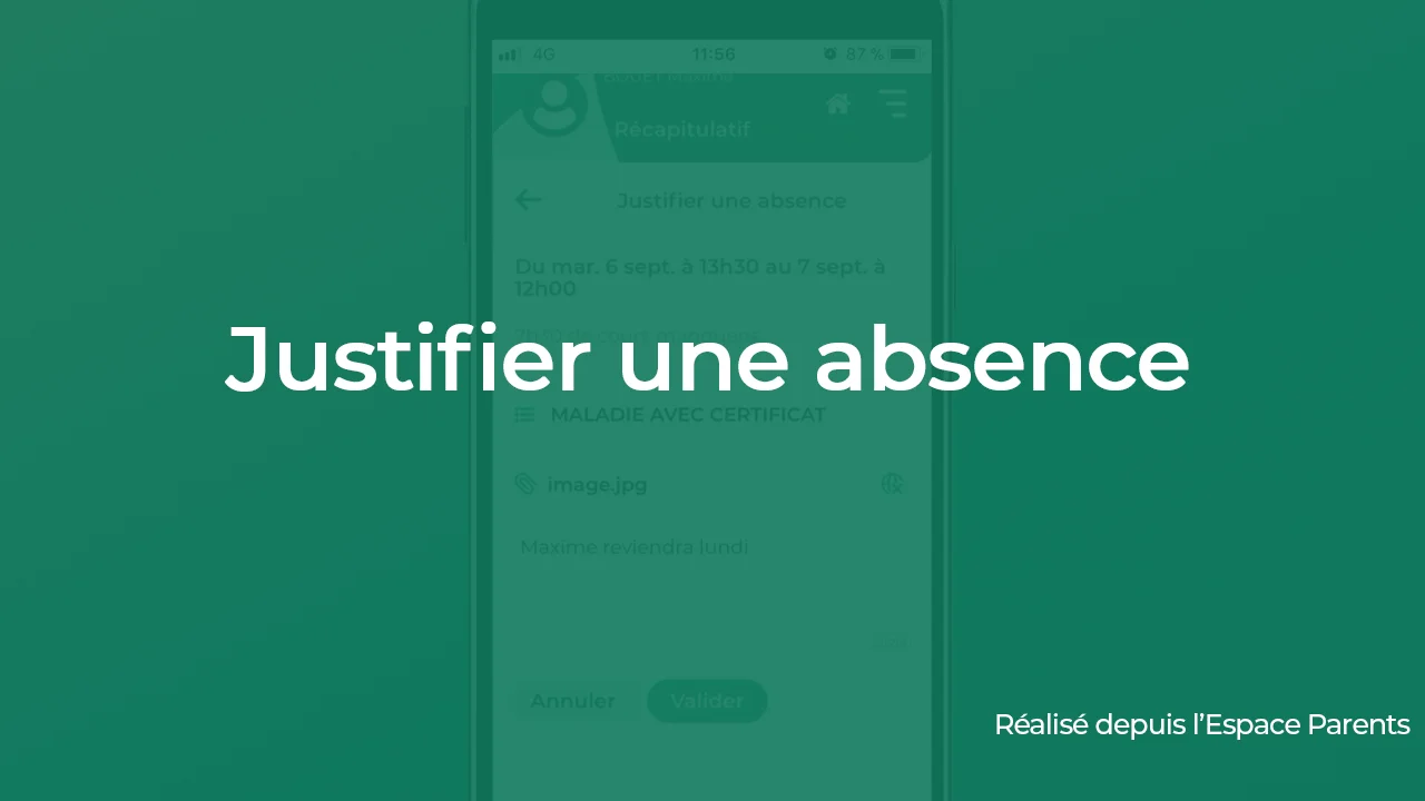Justifier une absence