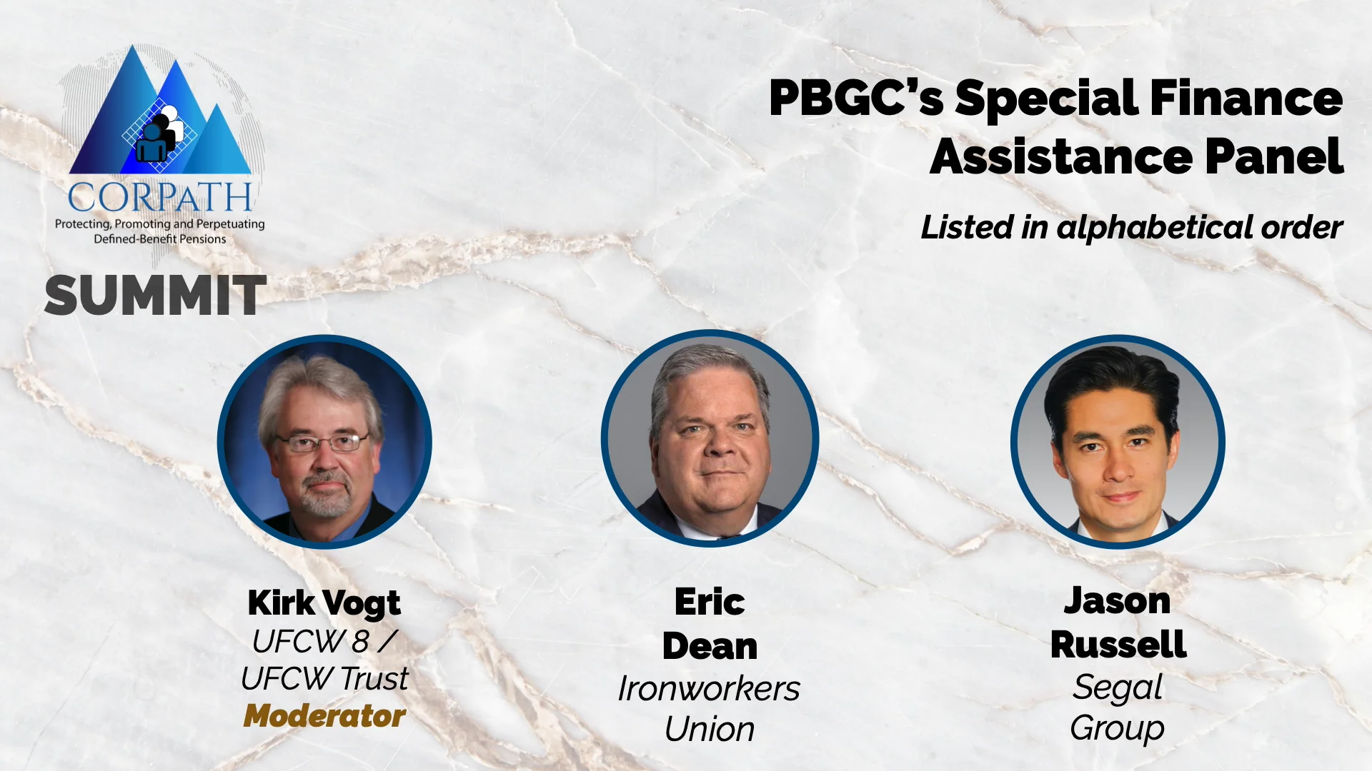 PBGC Special Financial Assistance Panel on Vimeo