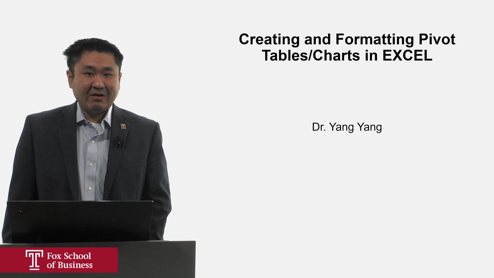 Creating and Formatting Pivot Tables-Charts in EXCEL