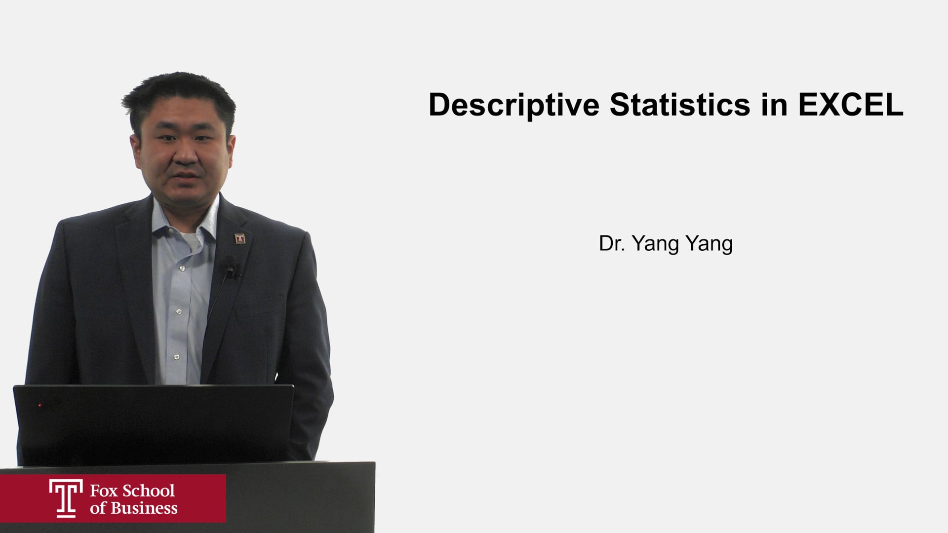 Descriptive Statistics in EXCEL