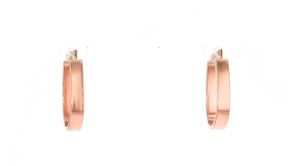 14kt Rose Gold Wide Oval Hoop Earrings