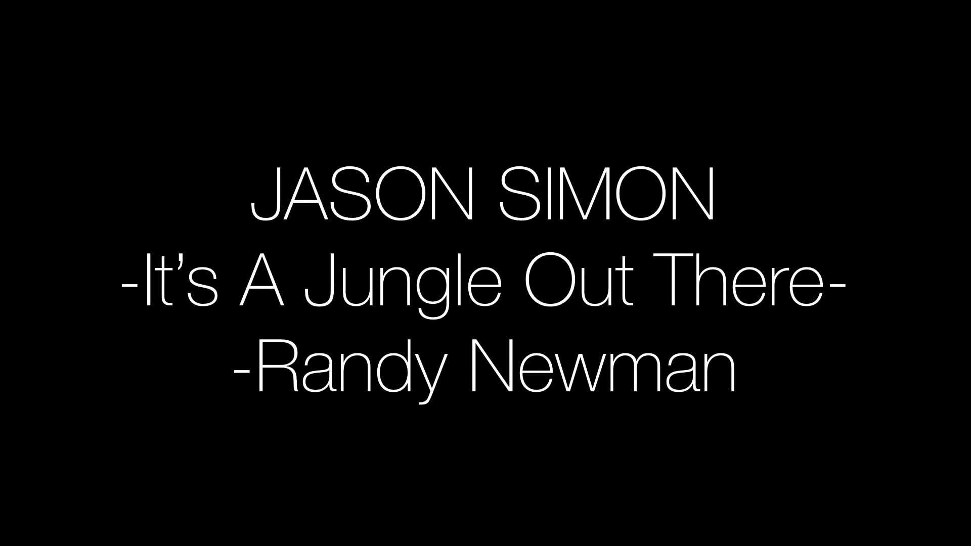 Song-It’s A Jungle Out There-Randy Newman