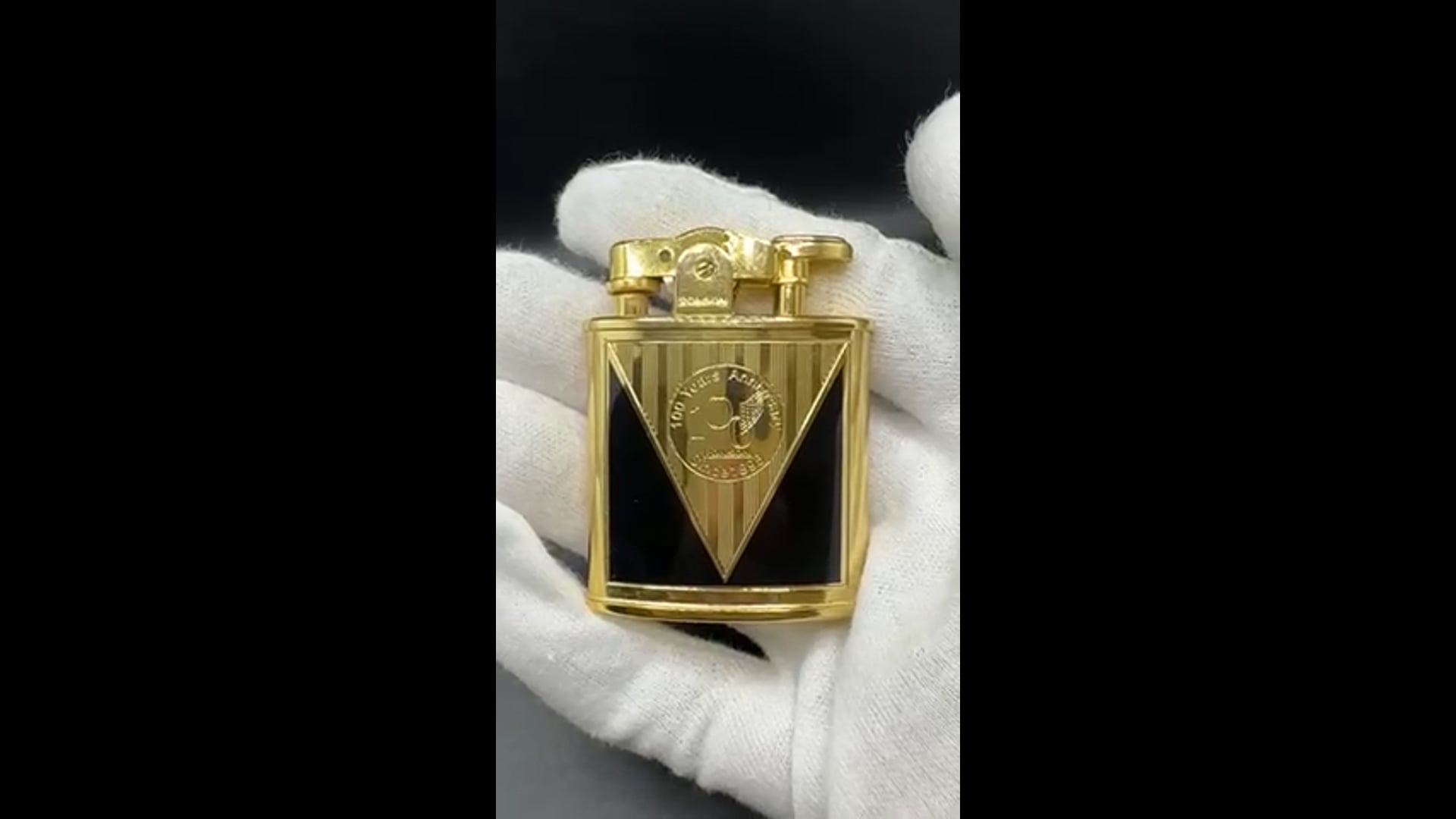 その他 RONSON model 1943 50th Anniversary Gold Plated “1943” Ronson Lighter, Rare Limited 100 Year