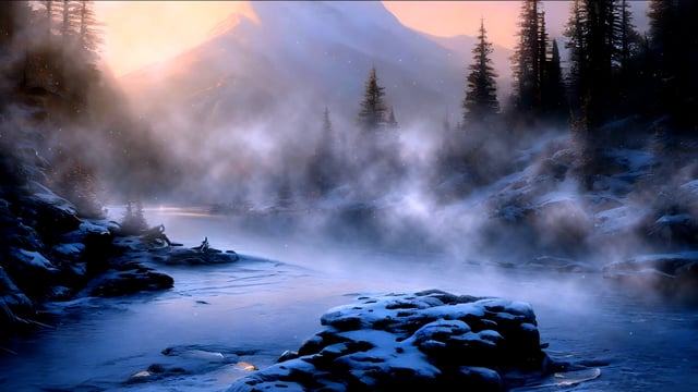 Cold Blue Fog, Motion Graphics