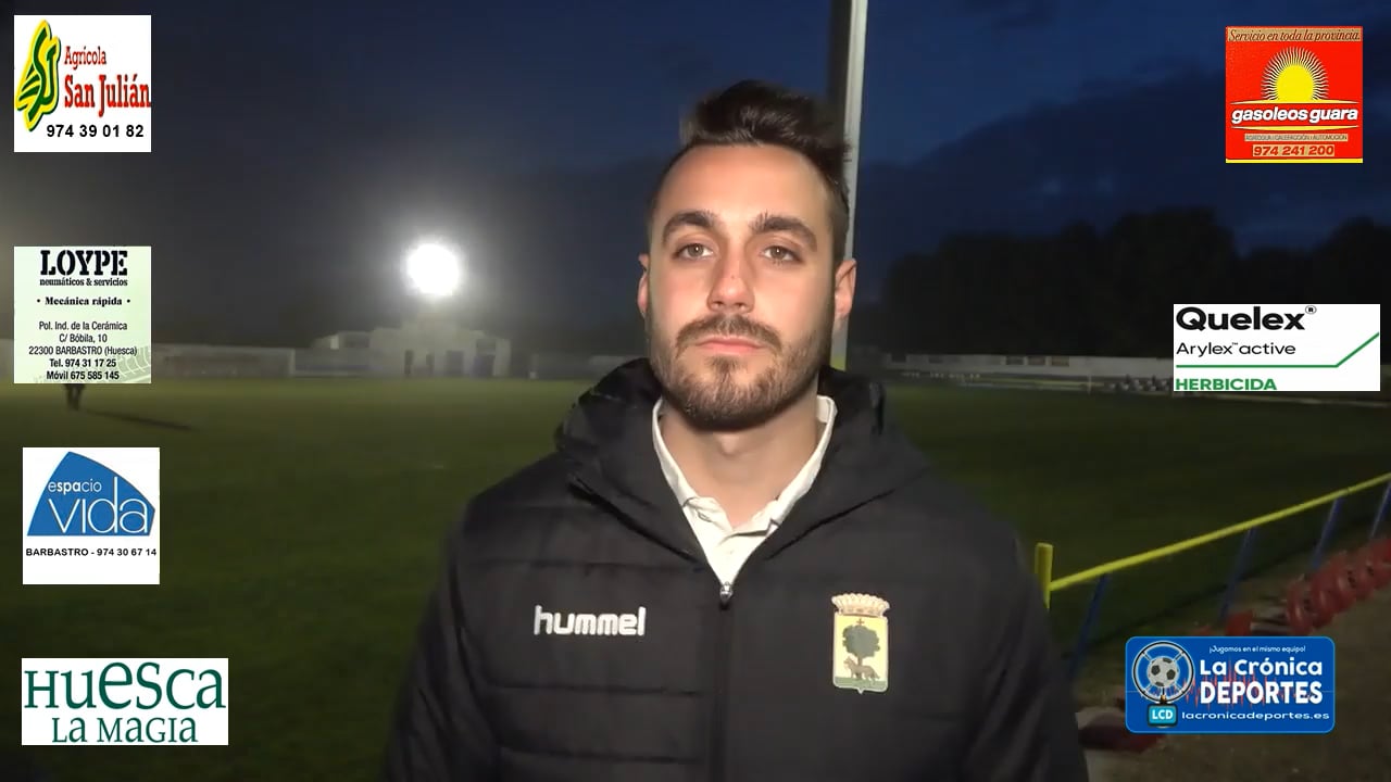 ELOY AZNAR (Entrenador Robres) CD Robres 0-1 UD Barbastro / Jornada 16 / 3ª División