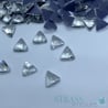 Strass TRIANGLE RIVOLI Cristal thermocollant verre - 5mm