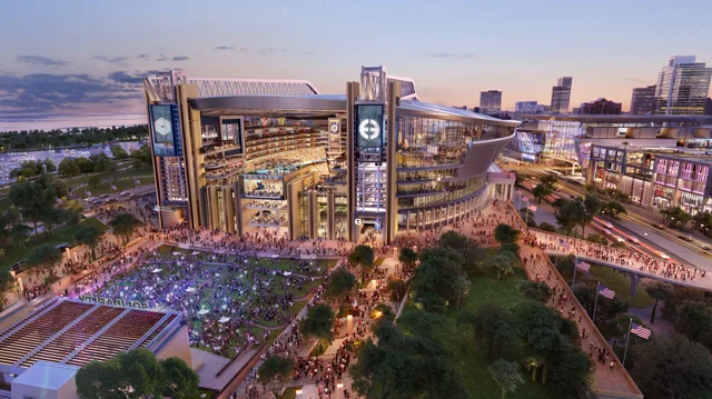 Chicago Bears Soldier Field dome: Landmark Development releases renovation  proposal video with new dome, seating, concessions - ABC7 Chicago