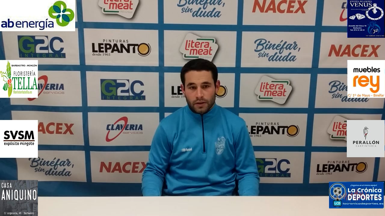 Sergio Barreda "Chicho" (Jugador CD Binéfar) CD Binéfar 1-0 Calamocha / J 16 / 3ª División