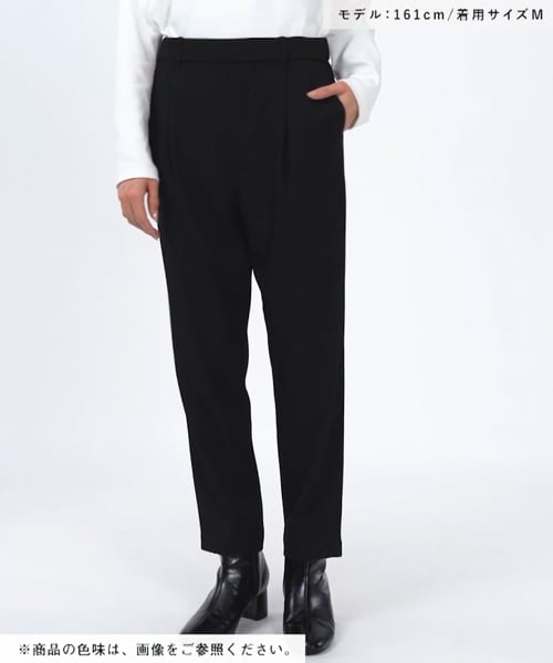 タグ付き　リグリーム　テーパードパンツ　サイズXS ブラック テーパードタックパンツ｜TAPERED TACK PANTSの通販｜regleam