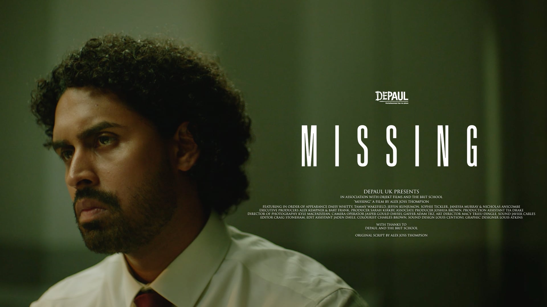 Depaul UK - "Missing" - Short  Film