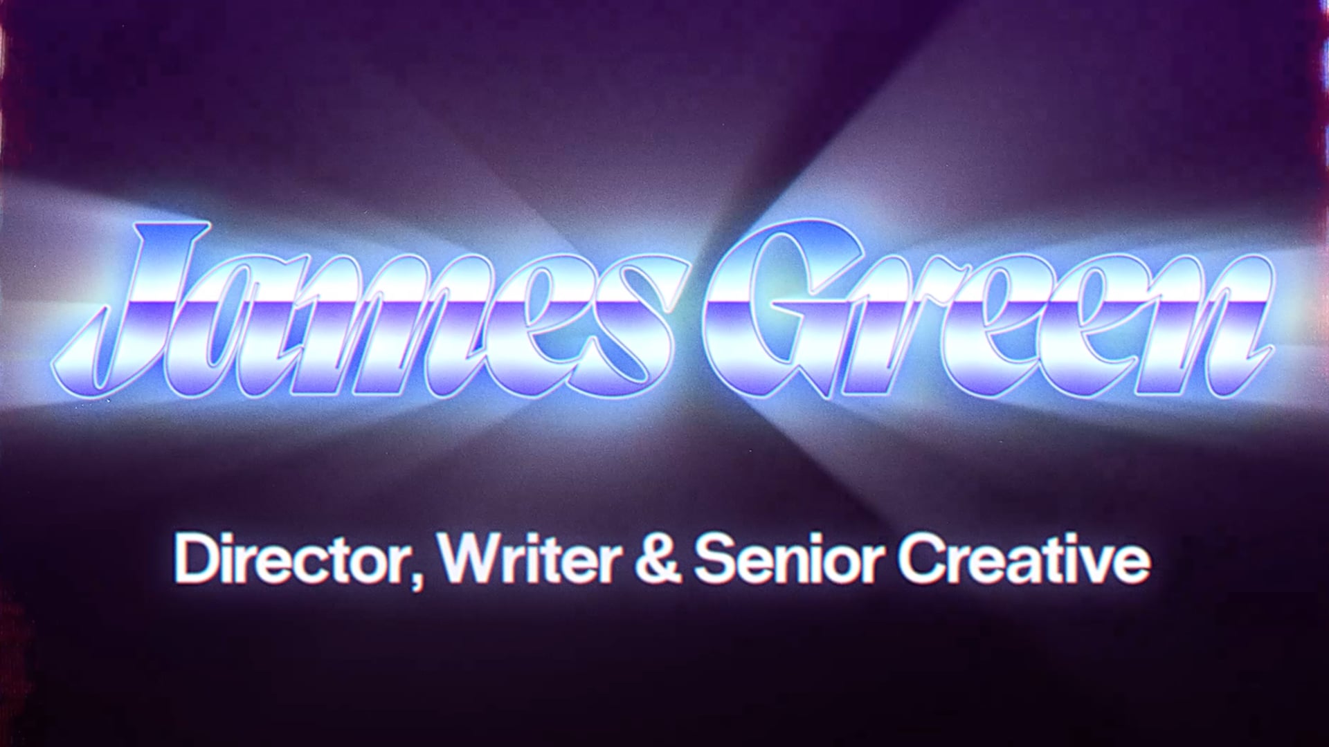 James Green - Directing Showreel 2023