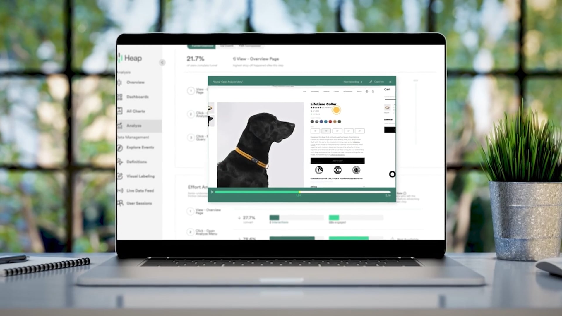 Heap's Session Replay