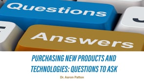 Purchasing New Products and Technologies