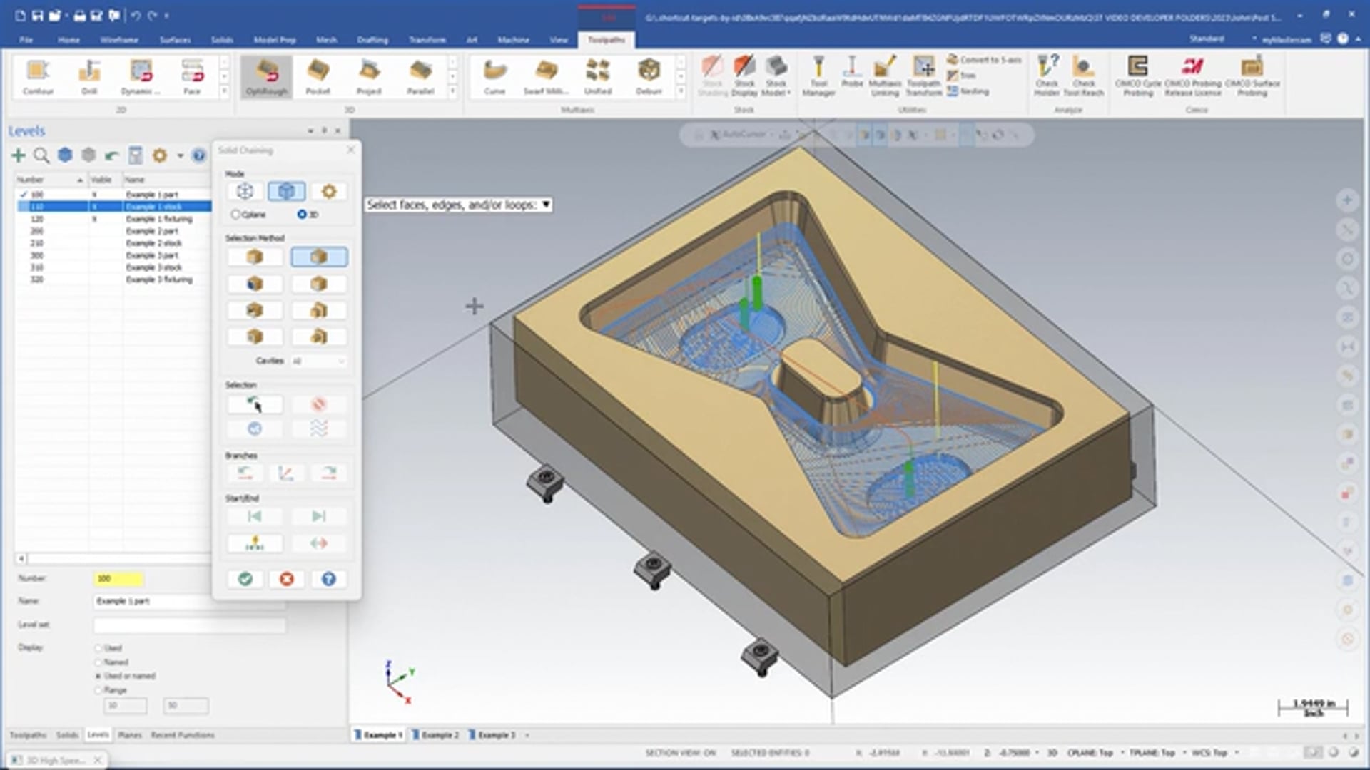 3D Mill Roughing Toolpaths