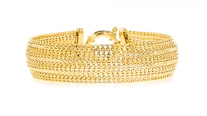 18kt Gold Over Sterling Mesh Bracelet