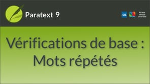 Vérifications de base : Mots répétés