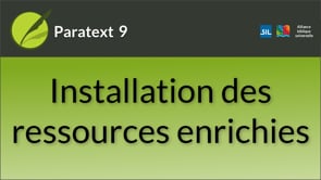 Installation des ressources enrichies