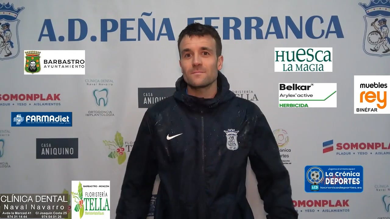 NÉSTOR ARILLA (Entrenador Ferranca) P. Ferranca Tella 3-2 AD Lanaja / Jornada 15 / 1ª Regional Gr 2