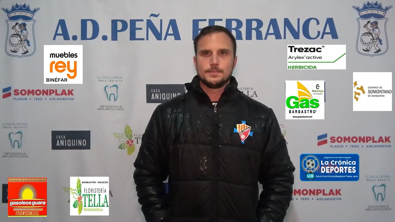 HUGO PELEGRÍN (2º Entrenador Lanaja) P. Ferranca Tella 3-2 AD Lanaja / Jornada 15 / 1ª Regional Gr 2